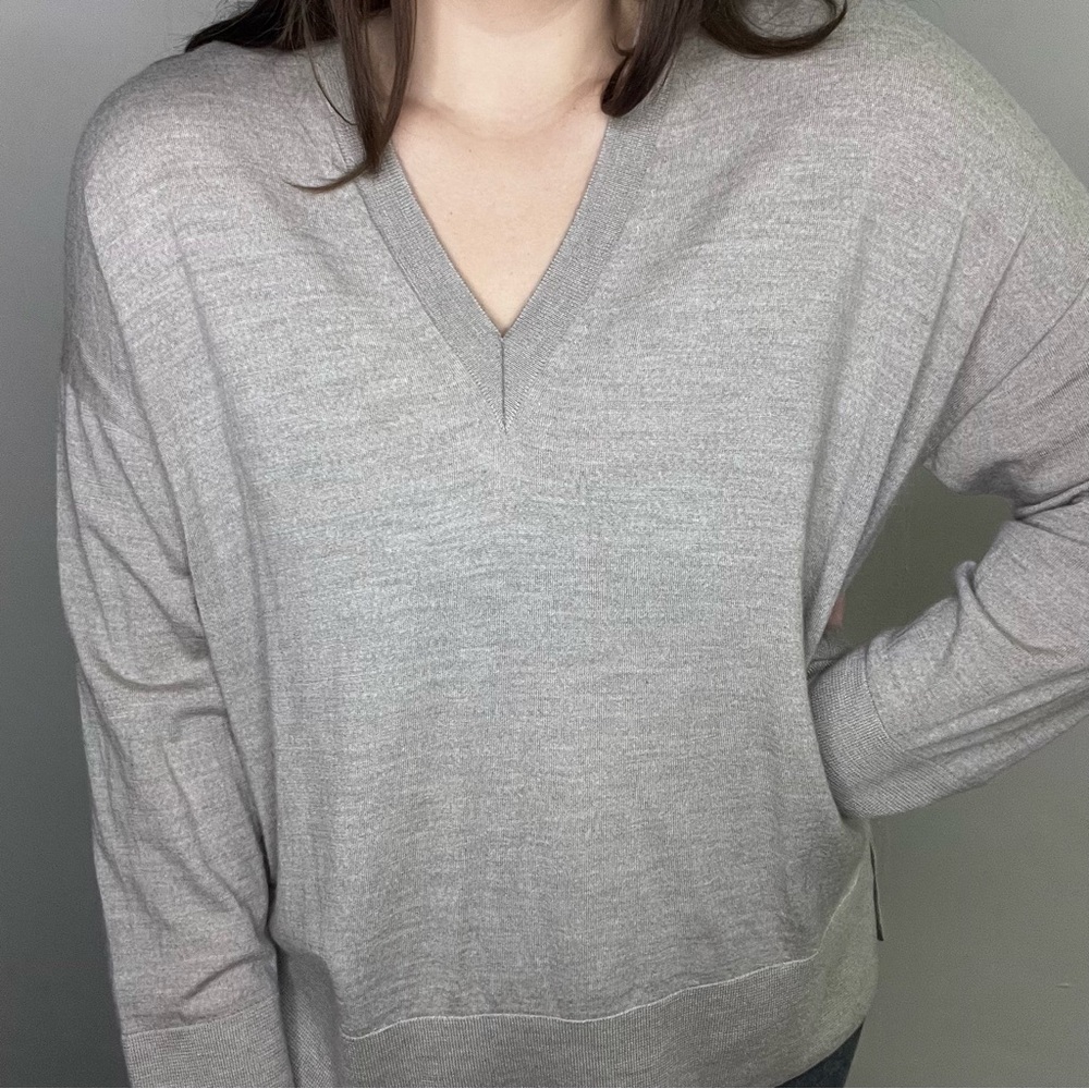 COS Merino Wool V-Neck Sweater - Picture 5 of 15